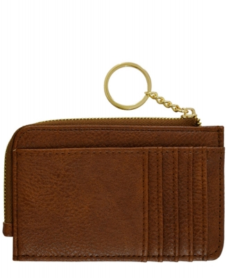 Fashion Card Holder Keychain Wallet AD003 BROWN/
